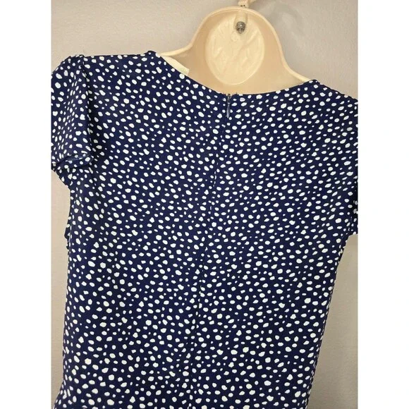 Altar'd State Navy Blue Polka Dot Dress Womens Size S Cottagecore / Milkmaid BF - Picture 6 of 7